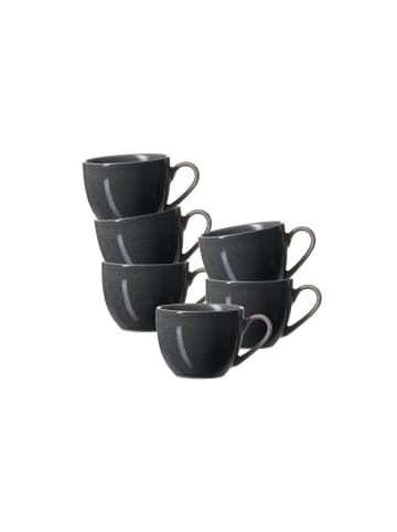 Ritzenhoff & Breker 6er Set Espressotassen Toledo 90 ml in dunkelgrau