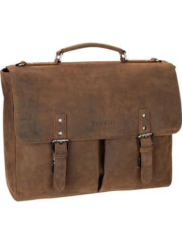 Bugatti Aktentasche Luca Briefcase With Flap in Braun