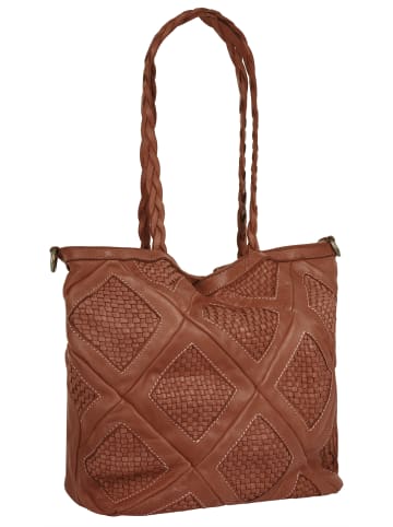 Samantha Look Shopper echt Leder in cognac