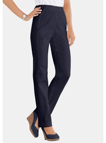 GOLDNER Kurzgröße:  Schlupfhose CARLA in Super-Stretch in marine