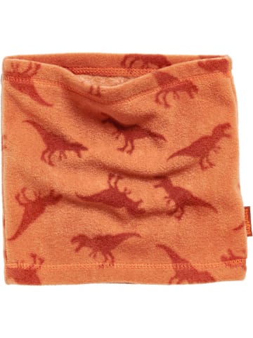 Playshoes Fleece-Schlauchschal Dinos in Ocker