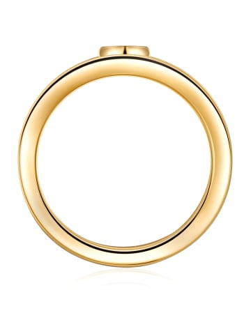 Lulu & Jane Ring Metall-Legierung verziert mit Kristallen von Swarovski® in gelbgold