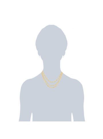 Lulu & Jane Halskette Metall-Legierung in roségold