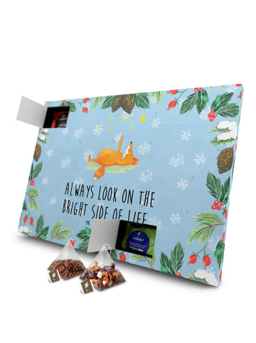 Mr. & Mrs. Panda Adventskalender Fuchs Sterne mit Spruch in Eisblau