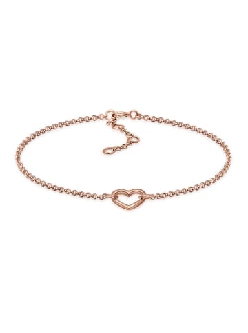 Elli Armband 925 Sterling Silber Herz in Rosegold