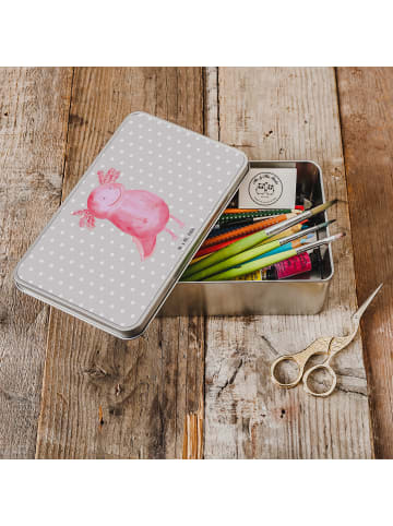 Mr. & Mrs. Panda Geschenkartikel Axolotl Glücklich ohne Spruch in Grau Pastell