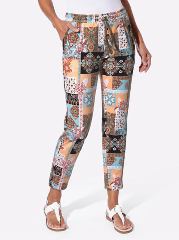 WITT WEIDEN Sweathose in mint-apricot-gemustert