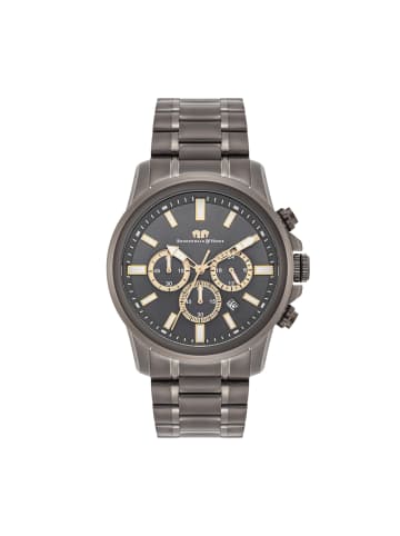 Rhodenwald & Söhne Uhr Squando aus Edelstahl in anthrazit