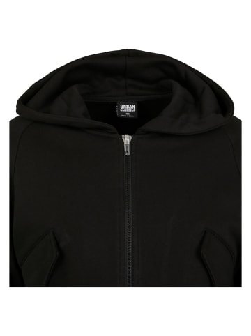 Urban Classics Urban Classics Damen Ladies Short Worker Zip Hoody in black