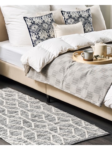 Beliani Kurzflor EDREMIT in Grau/Beige - (W) 80 x (H) 1 x (L) 150 cm