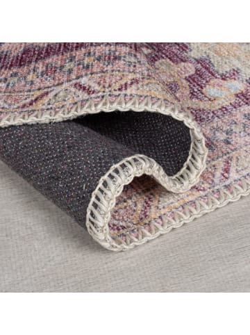 KADIMA DESIGN Flachgewebe-Teppich Handgewebt HALD Pflegeleicht Traditionell in Rosa