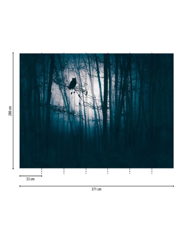 A.S. Création Tapete Silent Woods in Nachtblau