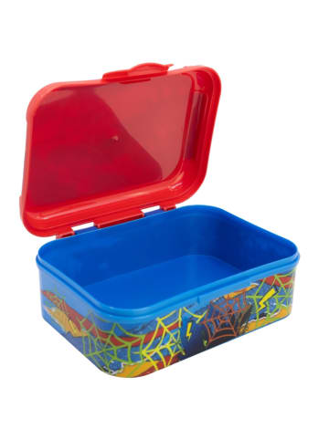 Spiderman Spiderman Brotdose Kinder Lunchbox mit Deckel Bruchsicher & Bunt in Blau