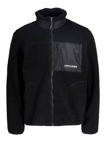 Jack & Jones Teddyfell Jacke in Black