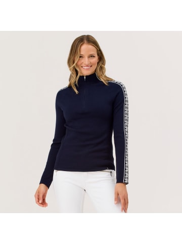 Krimson Klover Strickpullover Slalom Zip Neck in navy