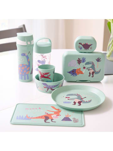 koziol CONNECT REX - Kleiner Teller + Schale + Becher in organic sage green