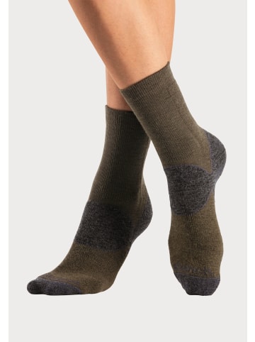 Bench Wandersocken in 1x navy-anthrazit, 1x olive-anthrazit