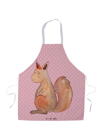 Mr. & Mrs. Panda Schürze Einhorn Glauben ohne Spruch in Rot Pastell