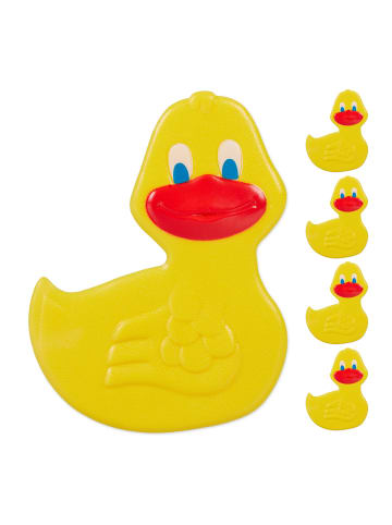 relaxdays 20 x Badewannensticker "Ente" in Gelb