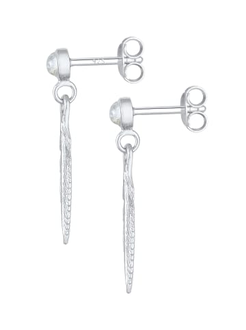 Elli Ohrringe 925 Sterling Silber Boho, Feder in Silber