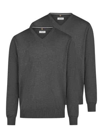 Redmond Pullover Basic in Dunkelgrau