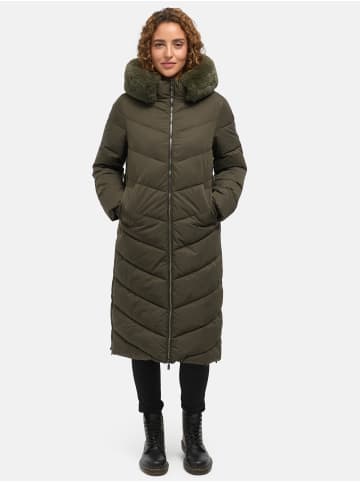 Tazzio Wintermantel mit Kapuze "F801" - in Khaki