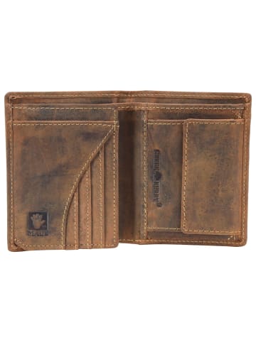 Greenburry Vintage Keiler Geldbörse Leder 9,5 cm in braun