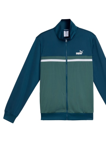 Puma Trainingsanzug in Blau/Grün
