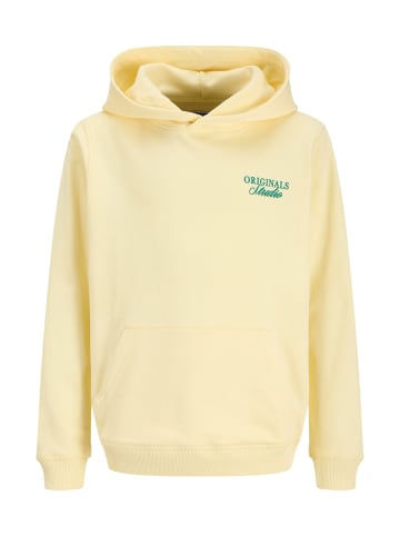 JACK & JONES Junior Hoodie 'Norrebro Typo' in gelb