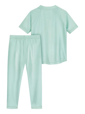 Playshoes UV-Schutz Bade-Shirt 1/2-Arm Surf-Bus m. Legging in mint