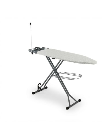 relaxdays Bügelbrett in Weiß/ Silber - 115 x 39 cm