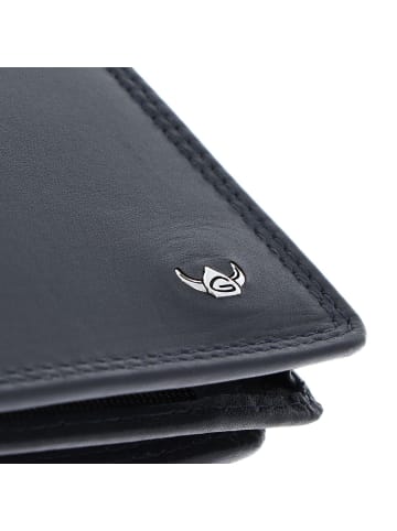 Golden Head Polo Geldbörse RFID Leder 10 cm marineblau