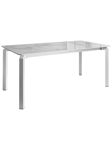 Beliani Esszimmertisch FELETTO in Weiß - (W) 90 x (H) 76 x (L) 180 cm