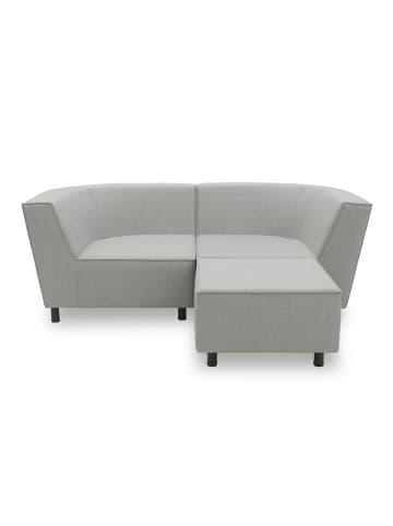 58 aufm Kessel GARTENLOUNGE Set 2 Brandie 206x77x176 mit Outdoorbezug in silber