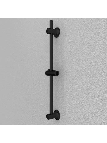 Wenko Brausestange, Befestigung ohne bohren in Schwarz, (L) 70 cm
