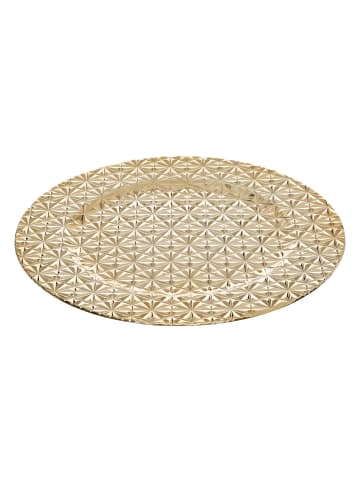 Atmosphera Créateur d'intérieur Tellerunterlage im Muster in Gold, Ø 33 cm