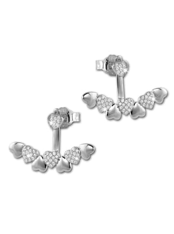 SilberDream Ohrringe 925 Sterling Silber Ear Cuff Herzen Ohrstecker