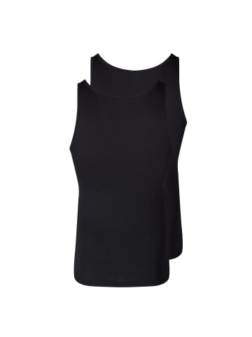 Skiny Unterhemd 2er Pack in Schwarz