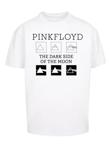 F4NT4STIC Heavy Oversize T-Shirt Pink Floyd Pyramids Rock Metal Musik Band in weiß