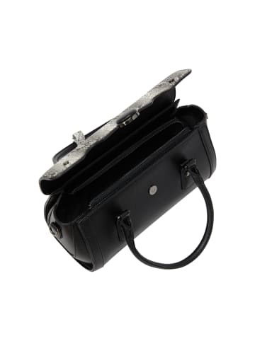 faina Women Handbag in Black White