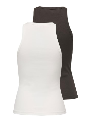ONLY 2er-Pack Tanktop in Chocolate Torte
