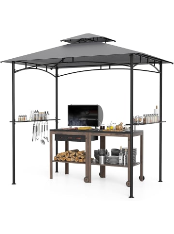 COSTWAY Grillpavillon 242x150cm in Grau