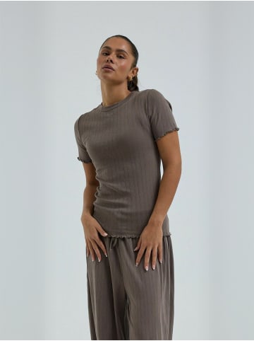 Seamless Basic T-Shirt Jacquard in Fungi