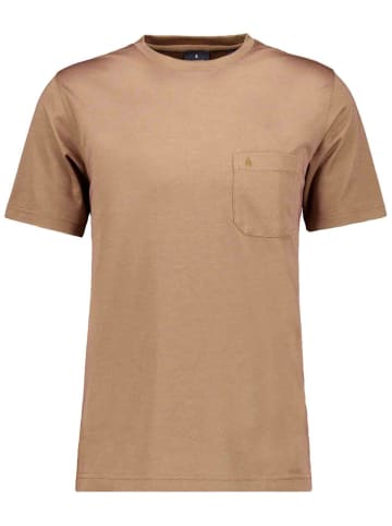 Ragman Softknit T-Shirt Rundhals in Braun