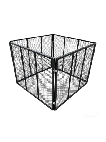 relaxdays Komposter in Schwarz - (B)100 x (H)80 x (T)100 cm