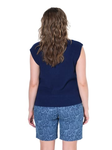 Studio Untold Strickjacke in dunkelblau