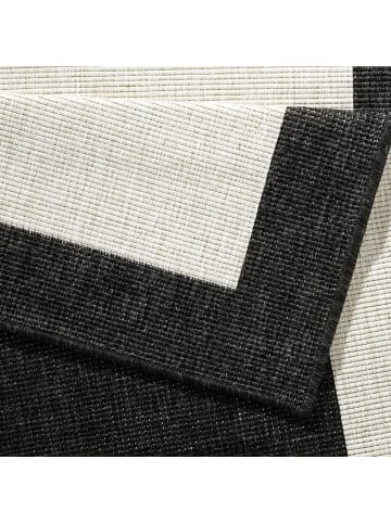 NORTHRUGS Indoor Outdoor Wendeteppich Panama in Creme Schwarz