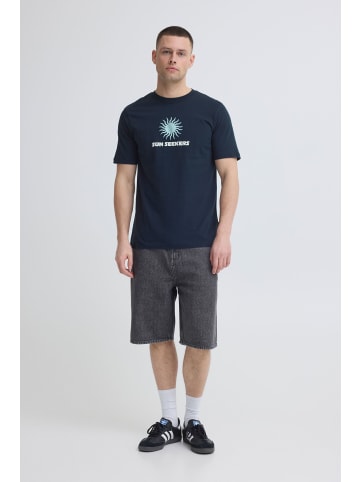 BLEND Rundhalsshirt BHKarter in Dunkelblau