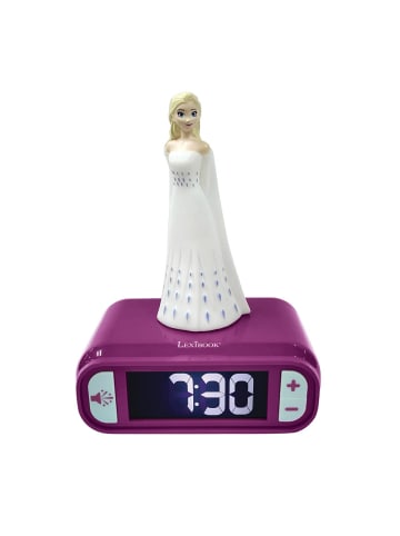 Lexibook Disney Frozen Elsa 3D-Nachtlicht-Wecker mit Soundeffekten