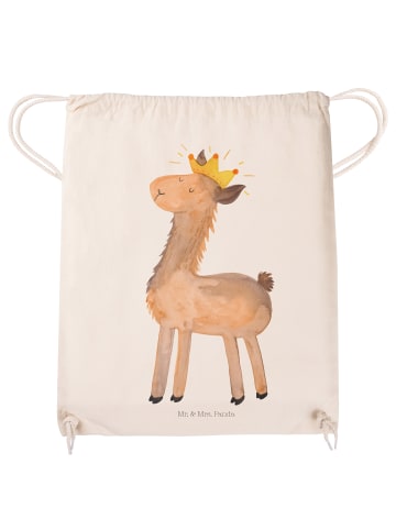 Mr. & Mrs. Panda Stoffbeutel Lama König ohne Spruch in Creme